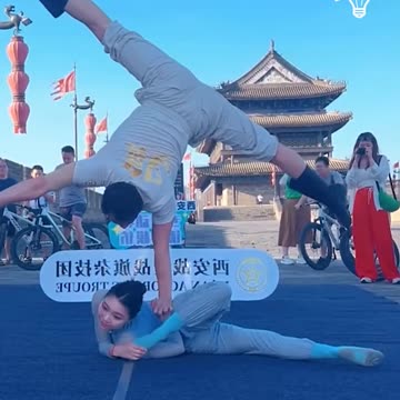 These people have impressive acrobatic skills!