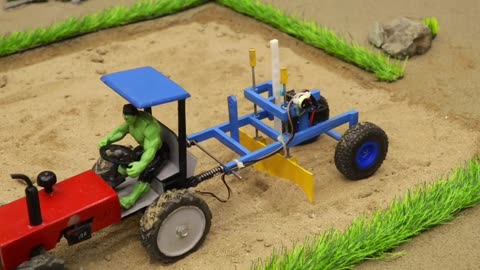 4 Diy tractor making fully automatic agricultural land leveling equipment
