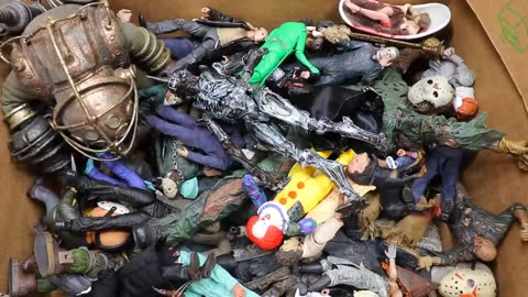 MASSIVE BOX FULL OF HORROR ACTION FIGURES!