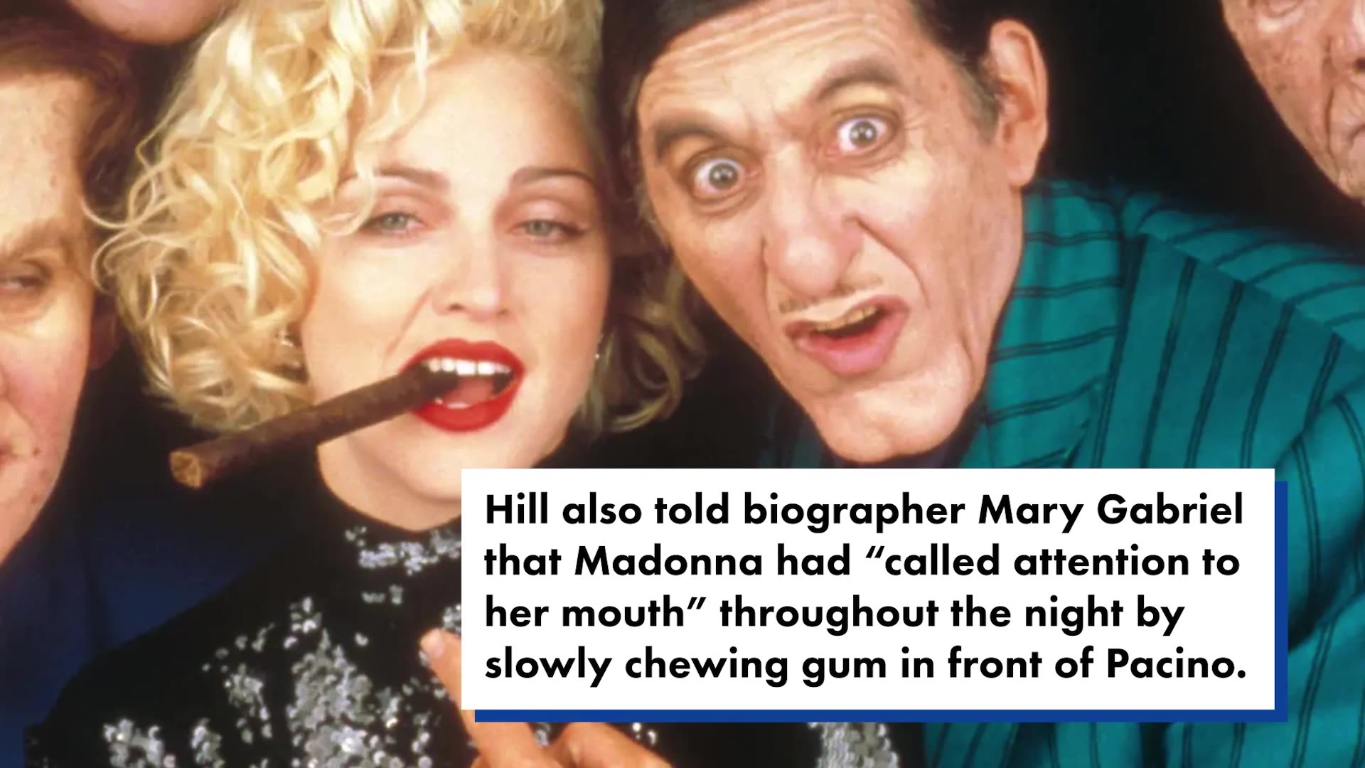 Madonna allegedly stuck her tongue in Al Pacino's ear when they met