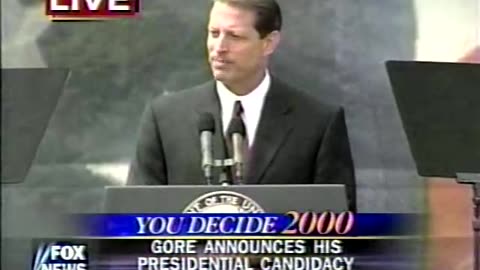 Al Gore 2000 race announcement (26:24)