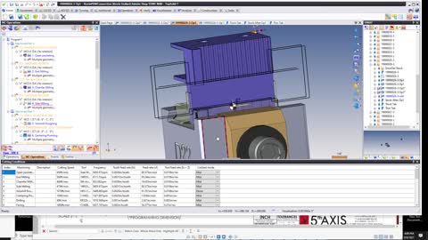 Using Top Solid to create tabs for 5 axis fixture removal