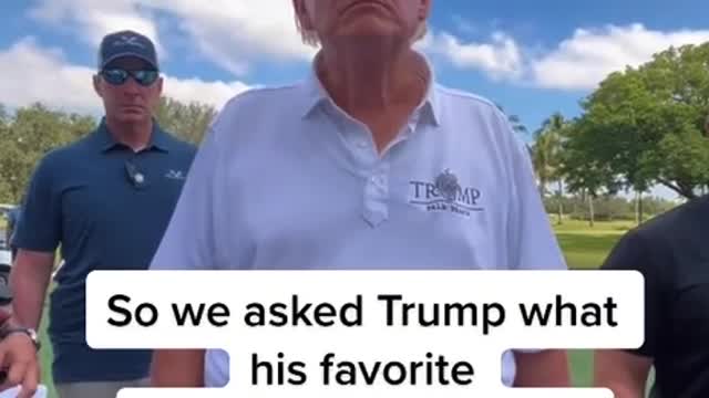 TRUMP ENJOYING GOLF - TALKS HOLE IN ONE!!