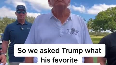 TRUMP ENJOYING GOLF - TALKS HOLE IN ONE!!