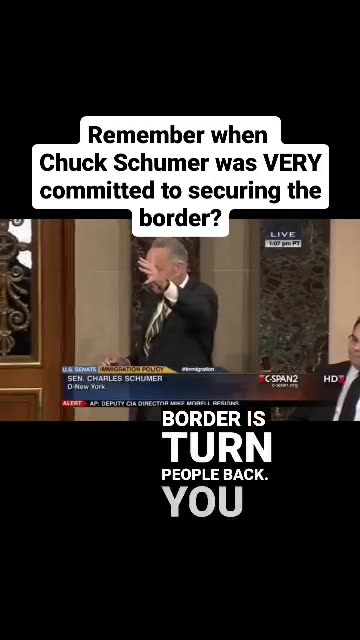 Remember when Chuck Schumer wanted to secure the border?