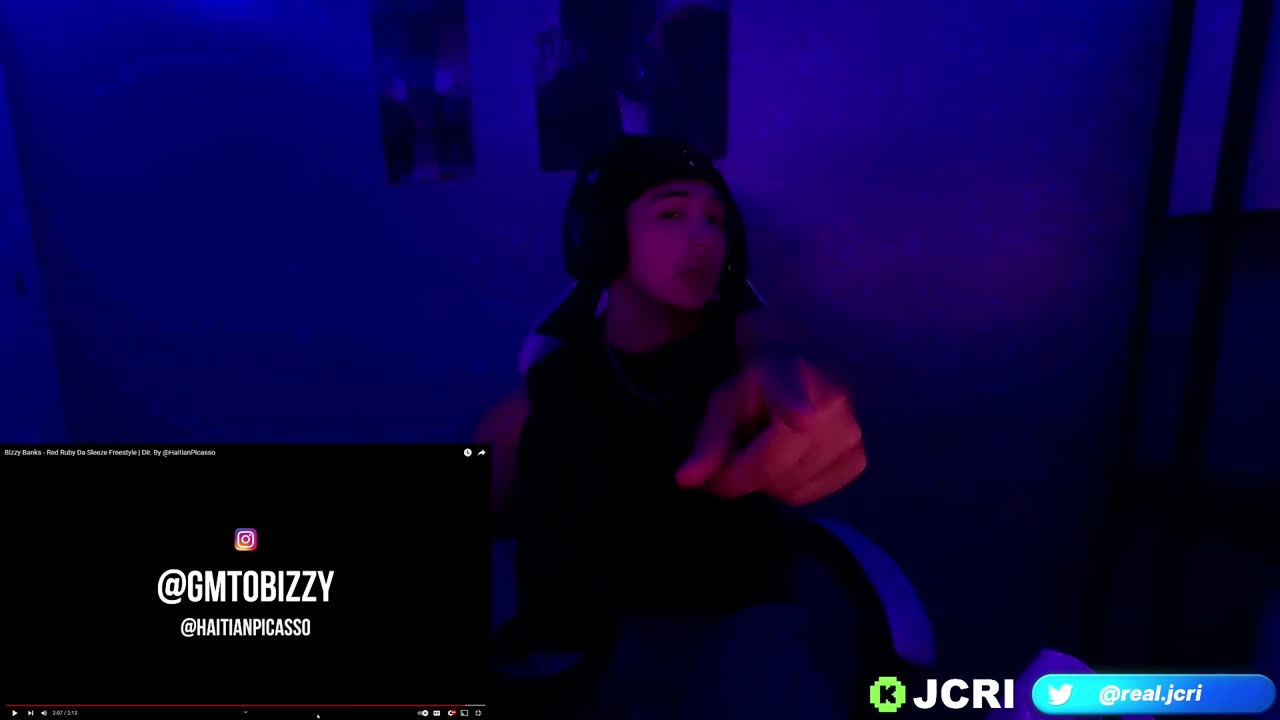 JCRI Reacts to Bizzy Banks - Red Ruby Da Sleeze Freestyle | Dir. By @HaitianPicasso