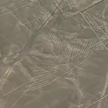 A complex of drawings that attracts many tourists and riddle seekers