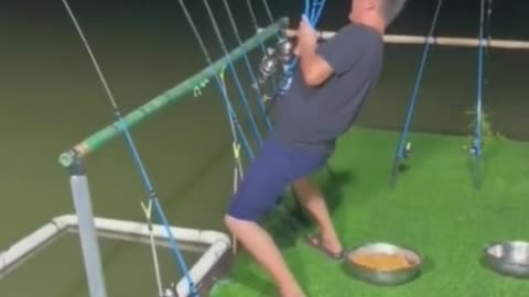 Fishing is in a hurry