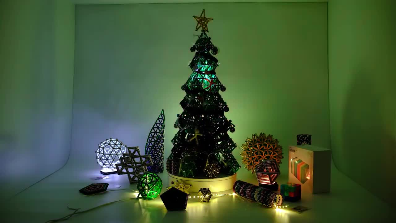Giant Magnetic Christmas Tree out of Magnets _ Magnetic Games
