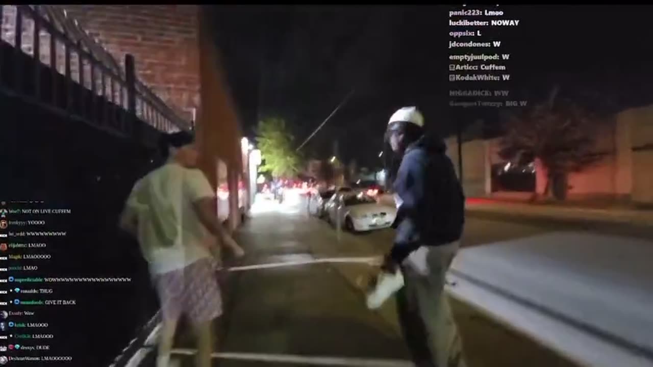 Cuffem caught a pedo on live, made him strip his shoes and walk home