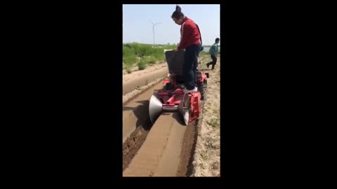 Management Rotatory Tiller Strawberry Ditch Ridge Machine 😱😱