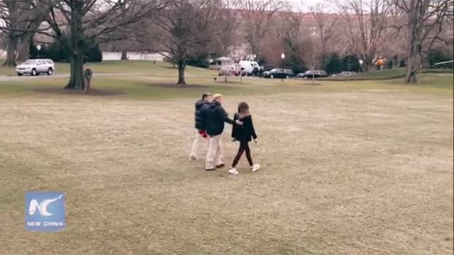 Trump 's Family “Seen” Walking out White House!!