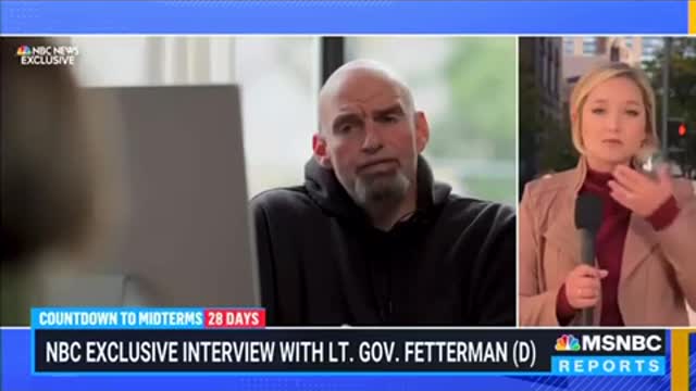 MSNBC reporter says John Fetterman still had a hard time comprehend what she was saying