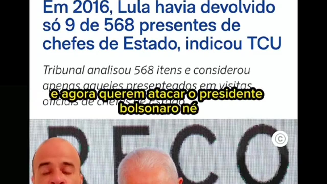 Lula Recebeu jóias dos Emirados Árabes e a esquerda não fala nada?