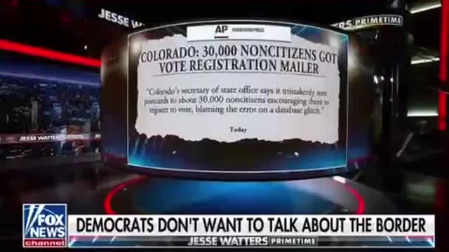 Jesse Watters: Democrats Busted Sending 30,000 Letters to Foreign Nationals to Vote!