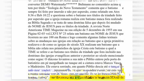 A Maior Farsa do Trinitarismo parte 8