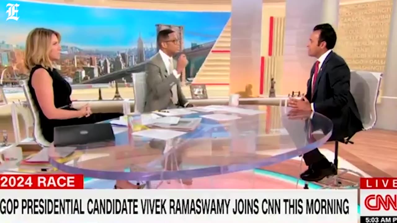 CNN's Don Lemon Fierce BATTLES with Vivek G Ramaswamy " over the Civil War and gun rights.