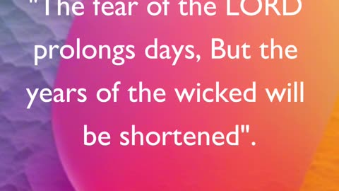 The Fear of the Lord - Q10