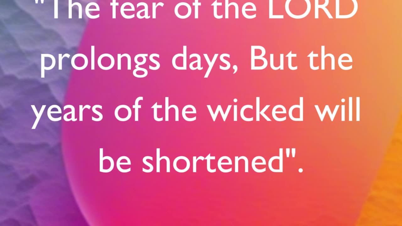 The Fear of the Lord - Q10