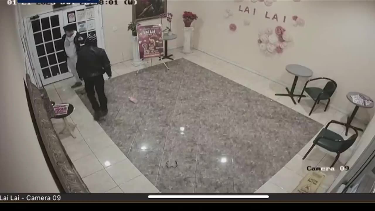 CCTV shows shooter being confronted by man in dance studio