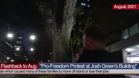 Josh Green Mentions Protesters Outside of his Window