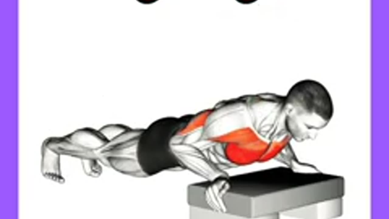 Inclined pushups body muscles boosting Exercise