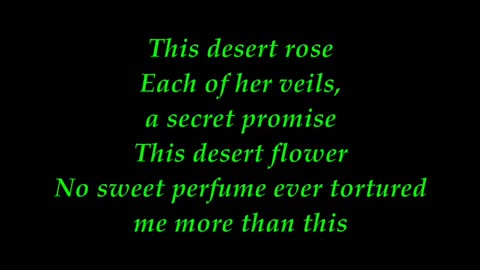 Desert Rose By Sting