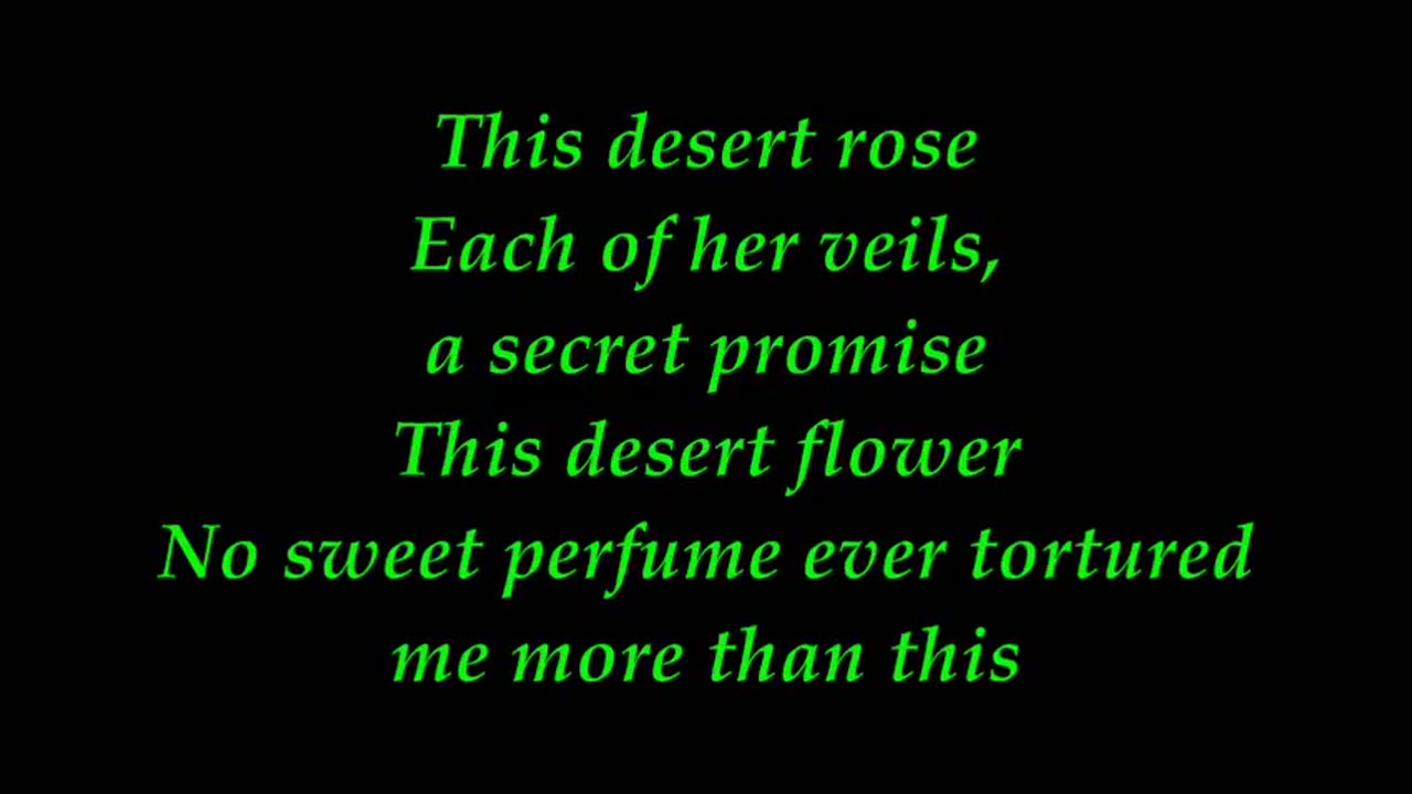 Desert Rose By Sting