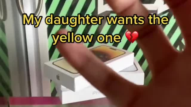 My daughter wants the yellow one