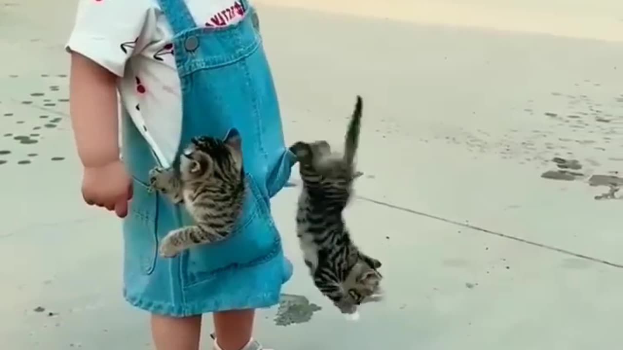 Cute👶🐈