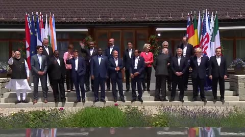 PM Modi with the leaders of G7 countries in Germany