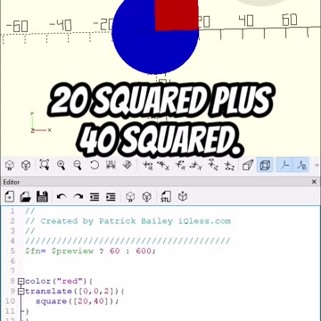 OpenScad: Sqrt