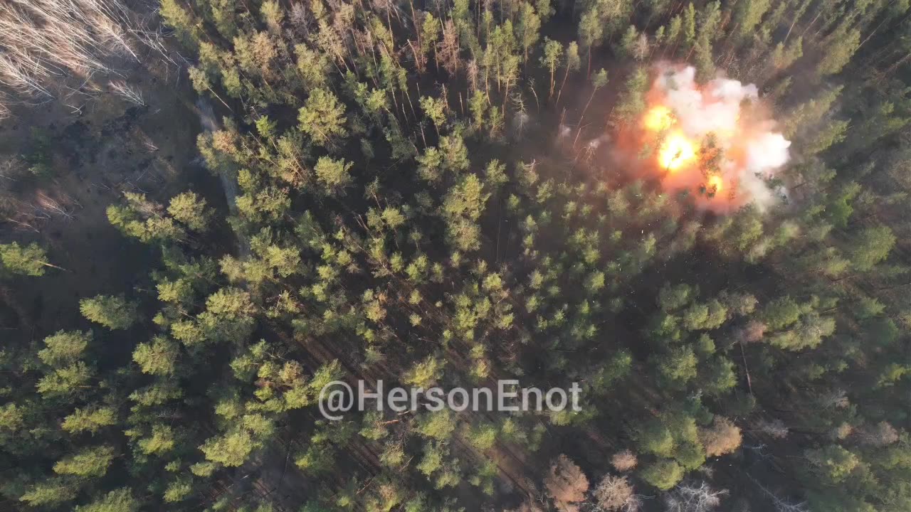 Shockwave from the arrival of the Solntepek at the AFU positions in Serebryany forest