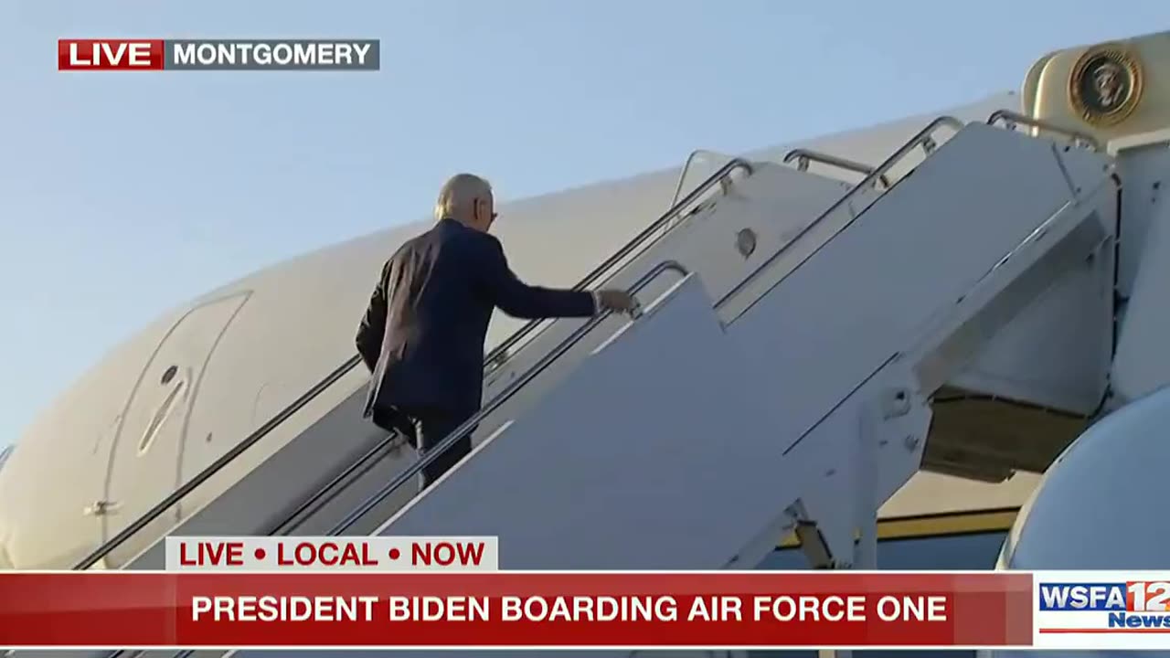 STUMBLIN' JOE: Biden Falls Up the Stairs Again