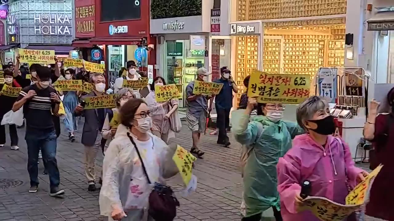 20200629_V3_S03(IR-tw6qsCbc)중국대사관을 돌며 행진, 6.25 70주년 전범국 주범은 사죄하라!
