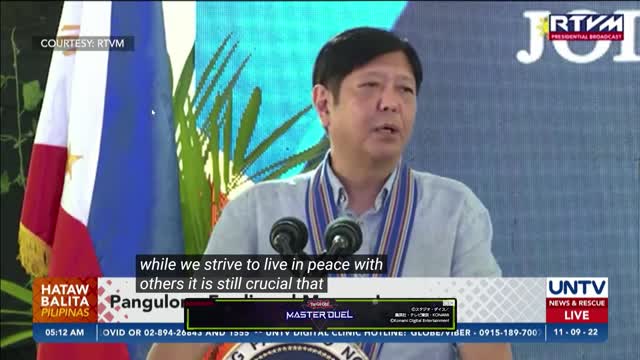 angulong Ferdinand Marcos Jr.shared Humanity an understanding of the4-CCfundamental need