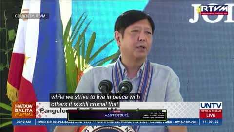 angulong Ferdinand Marcos Jr.shared Humanity an understanding of the4-CCfundamental need