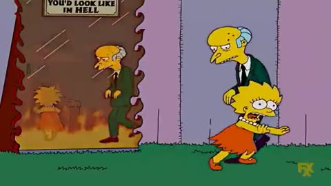 The Simpsons - Burns mirror hell