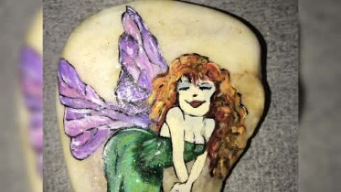 New creative angel painted rocks and stones for beginners