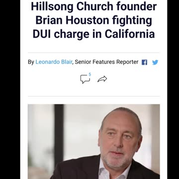 Brian Houston faces DUI charges in California!