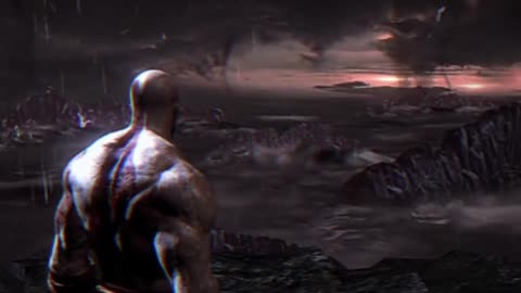 Kratos Angry in God Of War 3