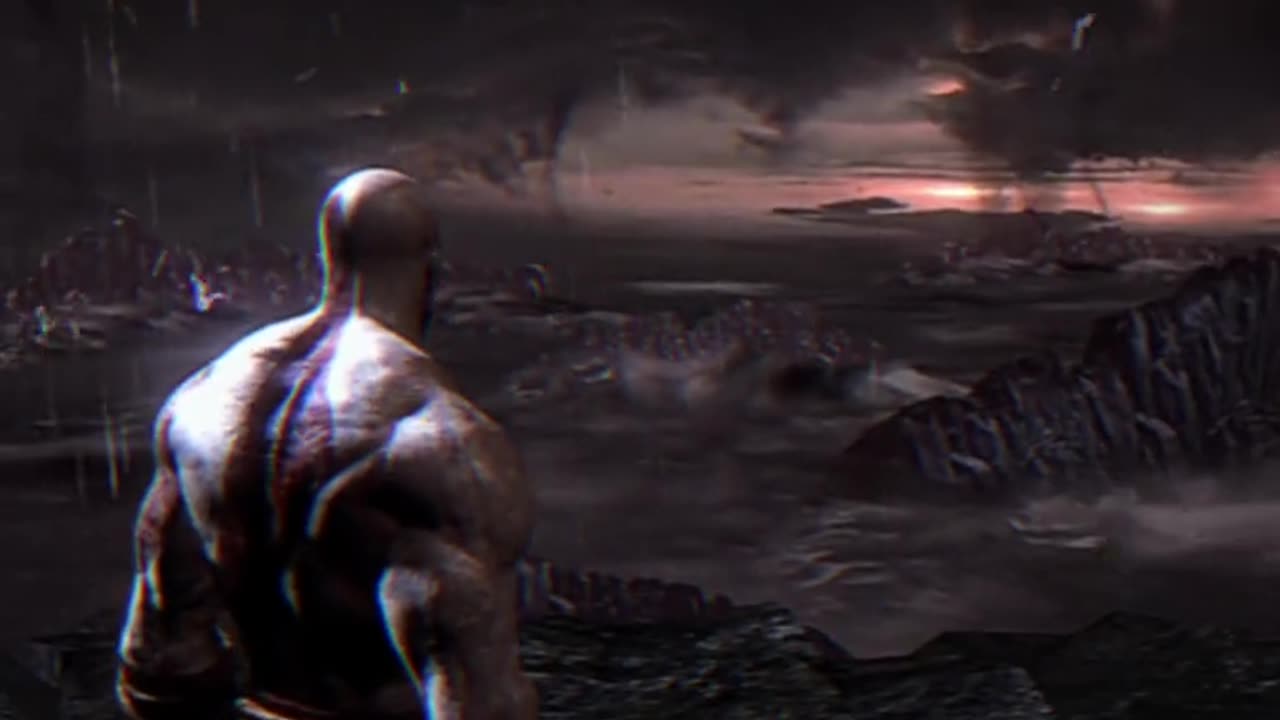 Kratos Angry in God Of War 3