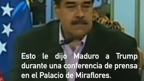 "Hands off Venezuela, de inmediati" - Le dijo Maduro a Donald Trump.