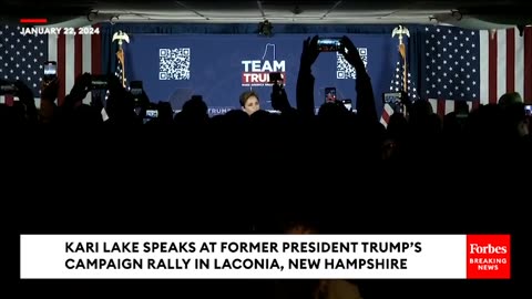 JUST IN Kari Lake Slams Nikki Haley At Trump New Hampshire Rally, Calls To Send Her 'Back To Davos'