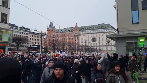 MASSIVE PROTEST IN SWEDEN! NO TO VACCINE PASSPORT!
