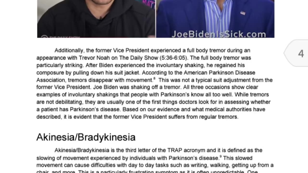 President Biden has Parkinson’s disease