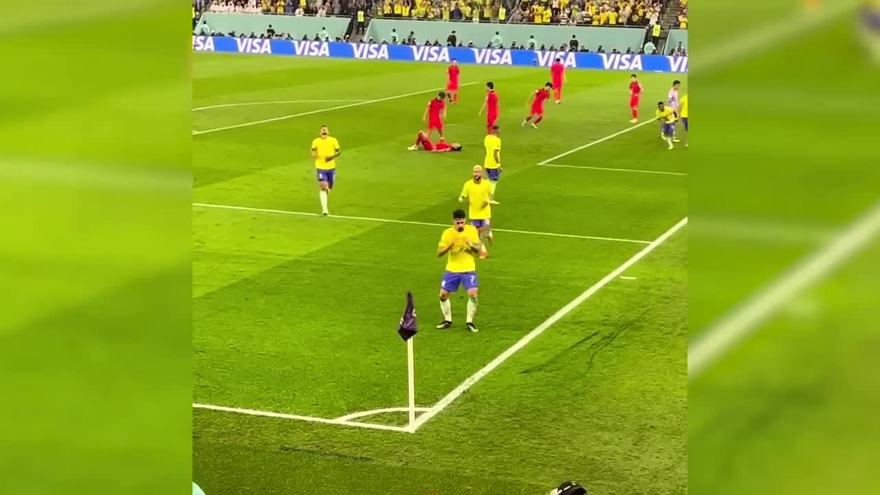 Brazil Players Funny Goal Celebration Dance