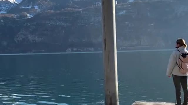 Lake and mountain views together