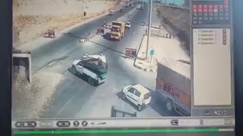 CCTV footage of Galander crossing accident
