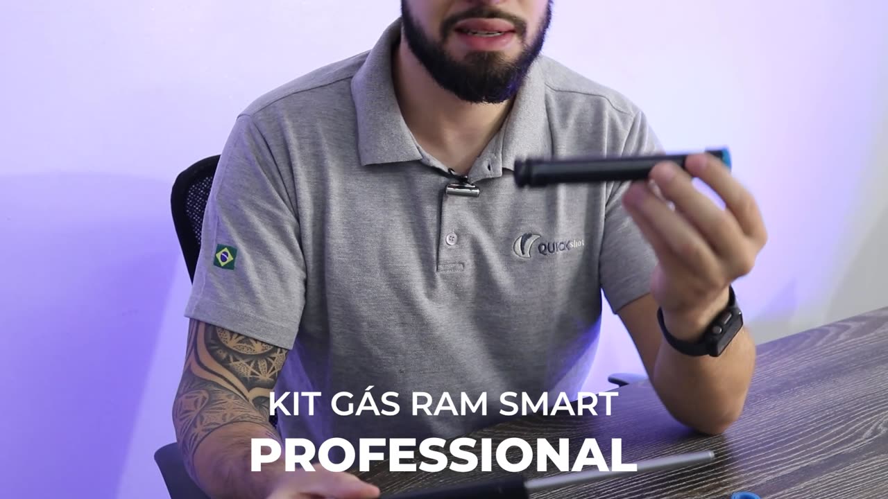 Gas Ram SMART Quickshot - Uso normal e invertido